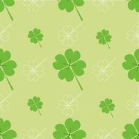 Vector seamless pattern with  clover leaves.Clover pattern for Saint Patrick's Day.Vecror illustration