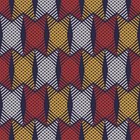 Colorful abstract weaving shape seamless pattern background. Use for fabric, textile, interior decoration elements, wrapping. vector