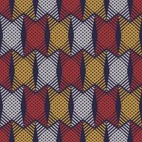 Colorful abstract weaving shape seamless pattern background. Use for fabric, textile, interior decoration elements, wrapping. vector