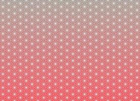 Asanoha Japanese traditional pattern with modern red gradient color background. Use for fabric, textile, cover, wrapping, decoration elements. vector