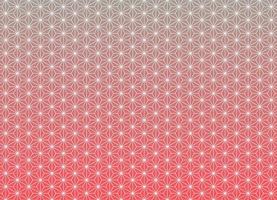 Asanoha Japanese traditional pattern with modern red gradient color background. Use for fabric, textile, cover, wrapping, decoration elements. vector