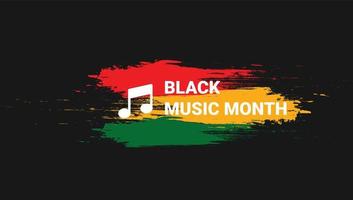 Black Music Month background. black history month background. African-American Music Appreciation Month. Celebrated annual in United States. Music concept. Poster, card, banner and background. vector