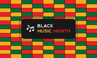 Black Music Month background. black history month background. African-American Music Appreciation Month. Celebrated annual in United States. Music concept. Poster, card, banner and background. vector