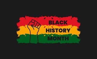 black history month background. African American History or Black History Month. Celebrated annually in February in the USA and Canada. black history month 2022 vector