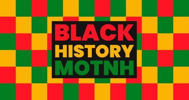 black history month background. African American History or Black History Month. Celebrated annually in February in the USA and Canada. black history month 2022 vector