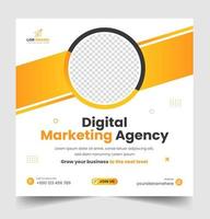 digital marketing post banner, digital marketing social media post banner. business marketing post banner. digital marketing banner. vector