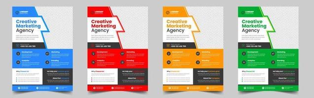 Corporate business flyer template design. digital marketing agency flyer, business marketing flyer. grow your business digital marketing new flyer. digital marketing flyer vector