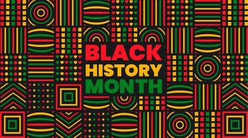 black history month background. African American History or Black History Month. Celebrated annually in February in the USA and Canada. black history month 2022 vector