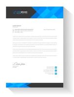 corporate modern business  letterhead design template with blue color. creative modern letter head design template for your project. letterhead, letter head, simple  business letterhead design. vector