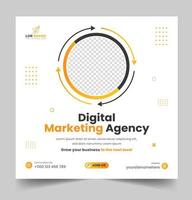 digital marketing post banner, digital marketing social media post banner. business marketing post banner. digital marketing banner. vector