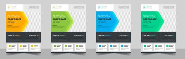 Corporate business flyer template design. digital marketing agency flyer, business marketing flyer. grow your business digital marketing new flyer. digital marketing flyer vector