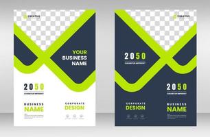 corporate modern Business Book Cover Design Template in A4. Can be use to Brochure, book cover, Annual Report, Corporate Presentation, Portfolio, Flyer, Magazine, Poster,  Website. vector