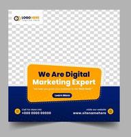 digital marketing post banner, digital marketing social media post banner. business marketing post banner. digital marketing banner. vector