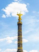 monumento al ángel de berlín hdr foto