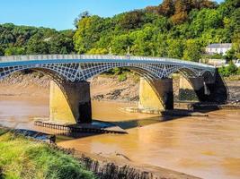 hdr viejo puente wye en chepstow foto