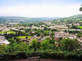 HDR Aerial view of Bath photo