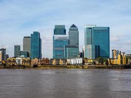 hdr canary wharf en londres foto