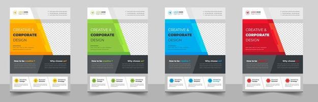 Corporate business flyer template design. digital marketing agency flyer, business marketing flyer. grow your business digital marketing new flyer. digital marketing flyer vector