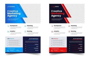 Corporate business flyer template design. digital marketing agency flyer, business marketing flyer. grow your business digital marketing new flyer. digital marketing flyer vector