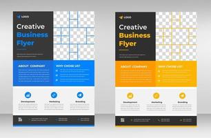 Corporate business flyer template design. digital marketing agency flyer, business marketing flyer. grow your business digital marketing new flyer. digital marketing flyer vector