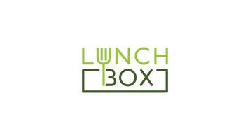Lunch Box logo design template vector