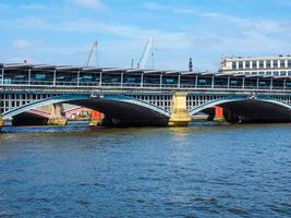 hdr río támesis en londres foto