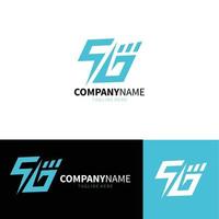 plantilla de diseño de logotipo de red 5g vector