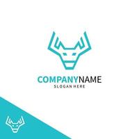 Abstract Deer Logo Design Template vector