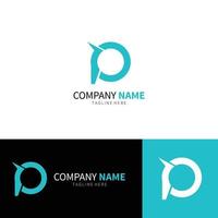 Letter P Logo Design Monogram Logo Template vector