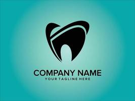 silueta de logotipo de salud dental vectorial vector