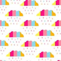 Simple rainbow seamless pattern vector