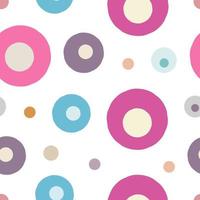 Abstract multicolored circles and dots pattern. Digital scrap paper vector