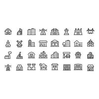 Architecture icons vector design