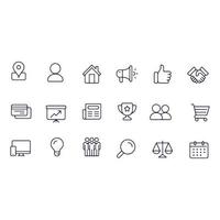 business kit icons vector design