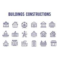 buildings constructions vector design