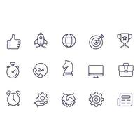 business line icons vector design