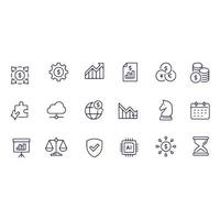 business consulting icons vector design