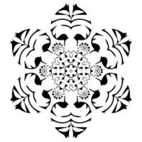 ornamento decorativo mandala. patrón de flores vector
