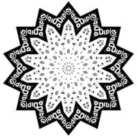 Flower pattern. Mandala decorative ornament vector
