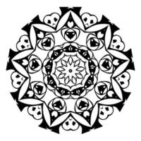Round element mandala. Design vector illustration