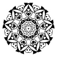 mandala de elemento redondo. ilustración vectorial de diseño vector