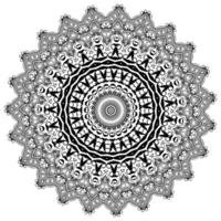 ornamento decorativo mandala. patrón de flores vector