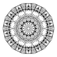 Symmetrical oriental pattern vector