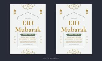 Ramadan Mubarak Flyer. Ramadan Kareem set of posters or invitations design. decorative retro greeting card or invitation layout design vector