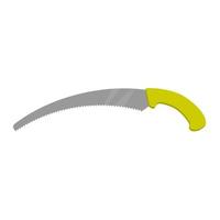 Pruning saw. Gardening tool for cutting branches vector