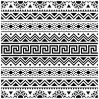 diseño de textura de patrón étnico sin costura azteca vector