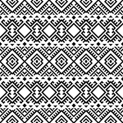 Geometric Seamless Ethnic Patterns Texture Design Vector