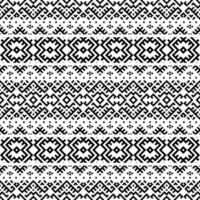 Seamless ethnic pattern. Traditional tribal pattern in black and white color vector