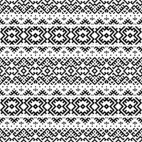 Seamless ethnic pattern. Traditional tribal pattern in black and white color vector