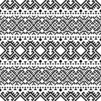 Ikat Ethnic Seamless Pattern texture design vector in black white color